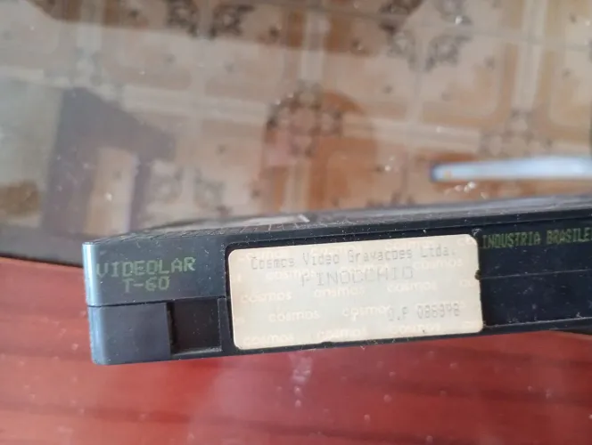 Fita VHS Pinóquio Vídeolar T-60 - Dublado