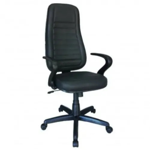 Cadeira Presidente Alta Braço "7" Cor Preta Conforto Ergonômico Modelo 30103