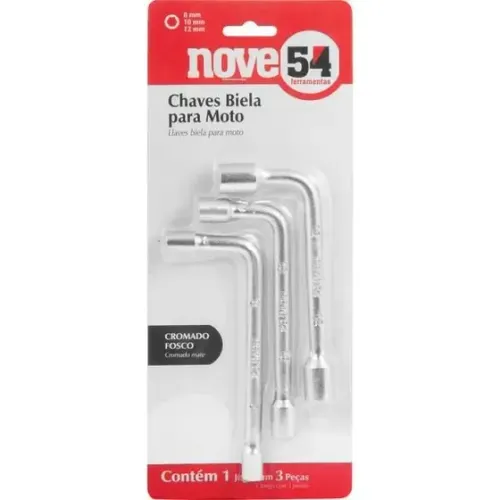 Jogo de chave biela p/moto 3pçs ( Nove54)