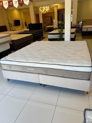 Cama Box de casal King Size OTTORE MATTEO Top de linha - ENTREGO 