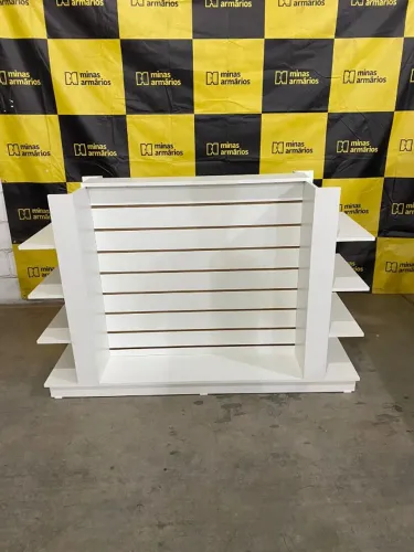 Ilha canaletado duplo com prateleiras -  100x150x50   Moveis em MDF 