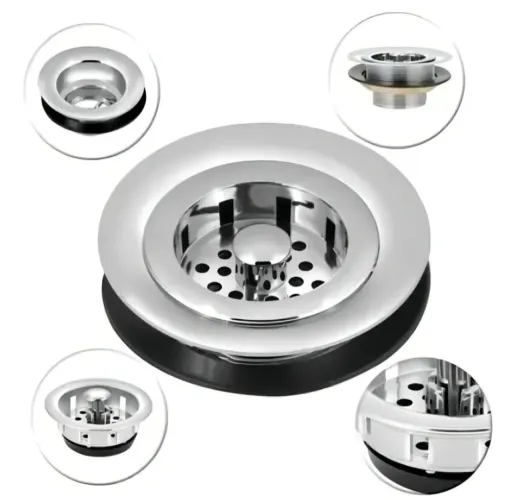 Ralo de Pia de Cozinha em Aço Inox