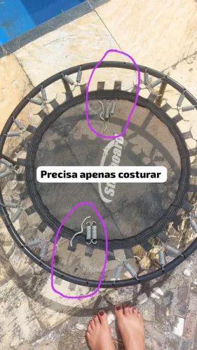 Cama elástica mini para treino fitnes 120kg