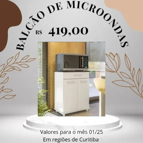 Promoção Balcao para Microondas - 04/01