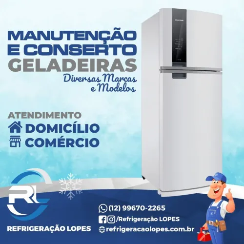 Conserto de geladeira em geral.