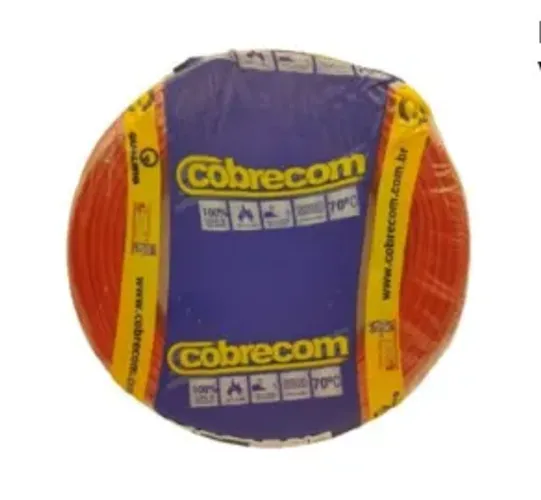 Fio Cabo Flexivel 10mm Cobrecom - Azul/Vermelho