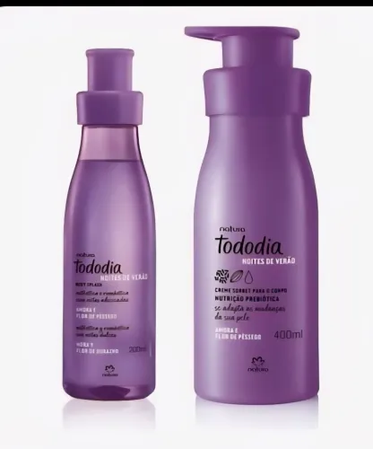 Kit Hidratante +Boby Splash Natura amora e flor de pessego 