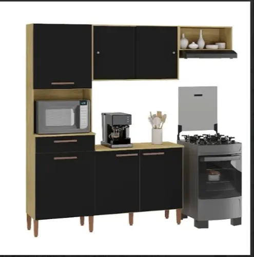 Armário de Cozinha Pop 6 Portas 1 Gaveta PREÇO BAIXO!