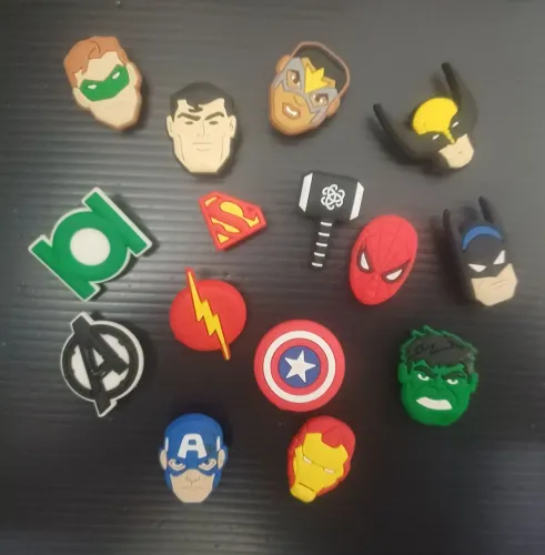 Kit pin para calçado tipo crocs - Avengers