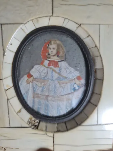 Quadro Antigo Marfim