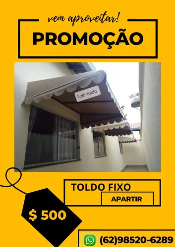 Toldo Fixo - Promoção Imperdível!