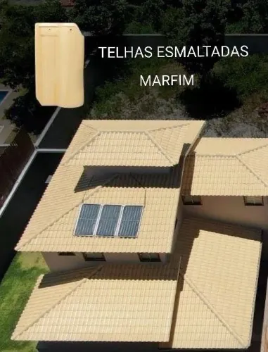 Telhas esmaltadas em diversas cores e modelos direto da fábrica .