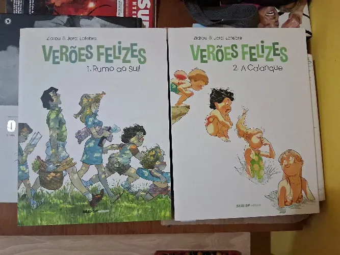Verões Felizes (volumes 1 e 2) - Sesi-SP editora - Zidrou & Jordi Lafebre