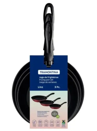 Conjunto de Frigideiras Tramontina Linz 3 peças