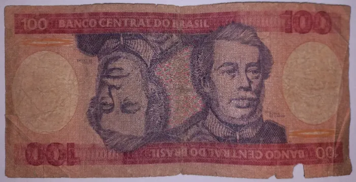 Cédula do Brasil 100 Cruzeiros