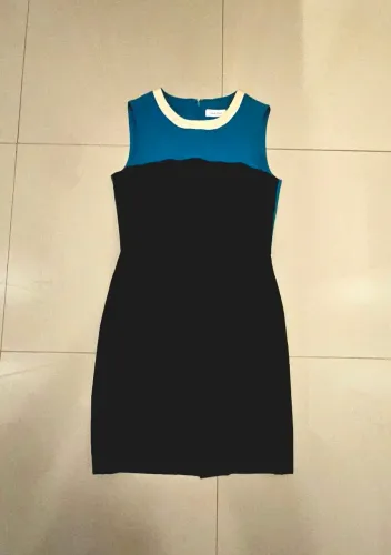 Vestido Calvin Klein Azul e Preto