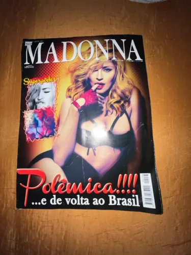 Revista pôster Madonna - Polêmica!! ... e de volta ao Brasil