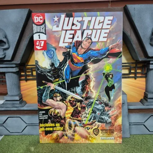 HQ quadrinho importado Justice League 001 Warner Bros. Studio Tour (ingles)