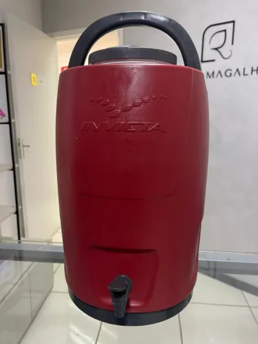 Galão Térmico de Água Invicta Vermelho 12 Litros