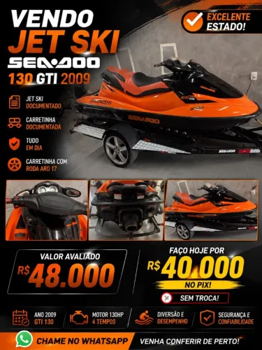 Jet ski sea-doo 130 GTI 2009