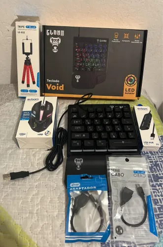 Vendo teclado gamer e kit gamer para celular