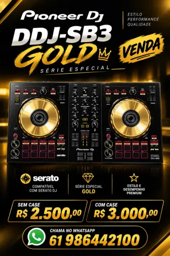 Controladora PIONEER DDJ-SB3 GOLD À VENDA!