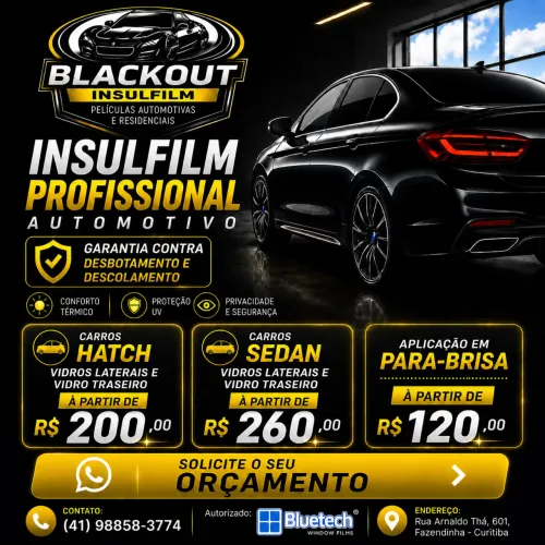 INSULFILM PROFISSIONAL AUTOMOTIVO