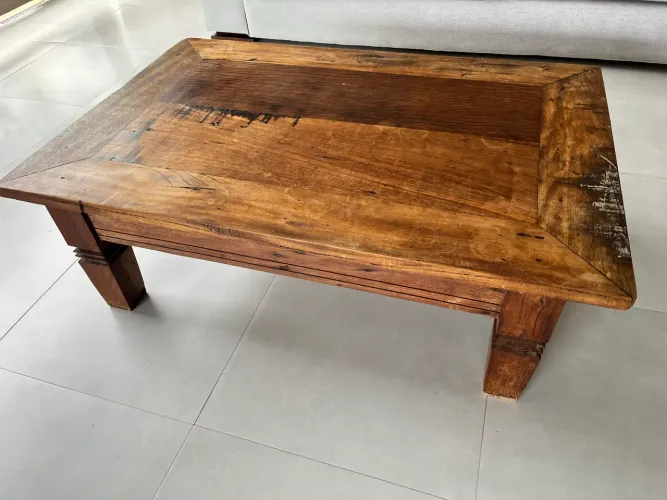 Mesa centro rústica
