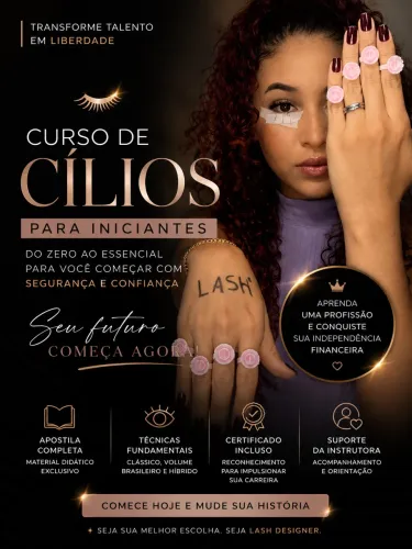 Curso de cílios/ iniciante