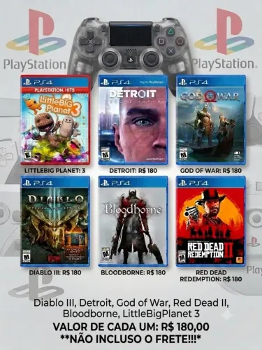 Jogos de Ps4 disco por: