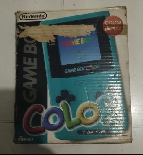 Game Boy Color Verde com Caixa e fita Original (Ler Descrição)