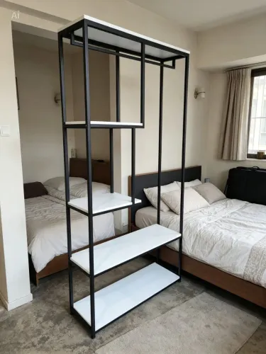 Closet estilo guarda roupas, Metalon e MDF