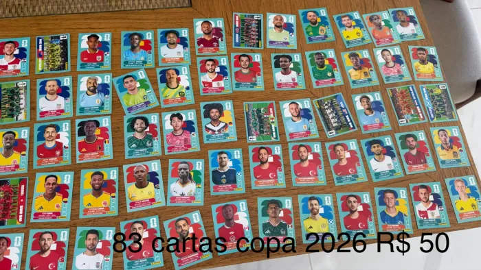 83 figurinhas copa 2026 originais
