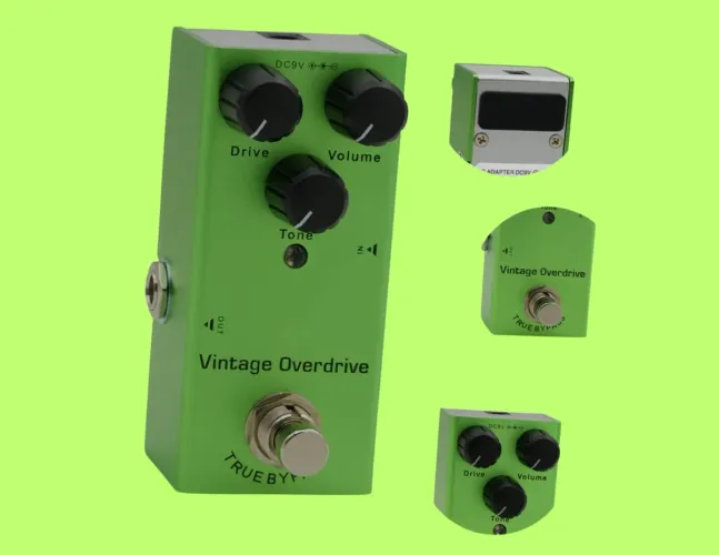 Pedal de Guitarra Vintage Overdrive True Bypass