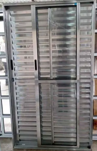 PORTA DE ALUMÍNIO BALCÃO BRILHANTE 3 FOLHAS R 6 FOLHAS A PARTIR DE R$ 1243,00**