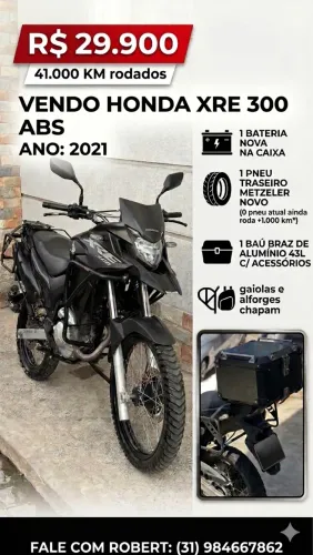 HONDA XRE ABS ANO 2021