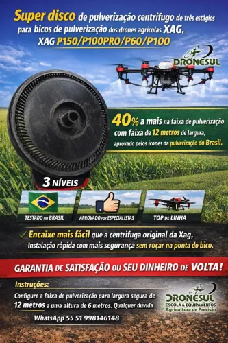 Centrifuga para drones Xag para bico pulverizadores