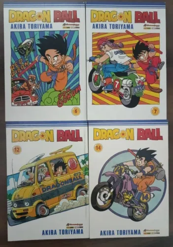 Dragon Ball mangás vol 6,7, 12 e 14