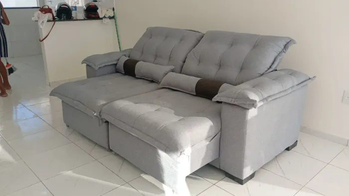 Grande promoção na compra do sofá retrátil reclinável você ganha uma cabeceira de casal