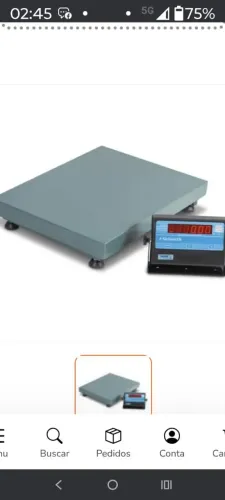 Balança digital Mic 300 com suporte de altura e do visor saída pra impressão