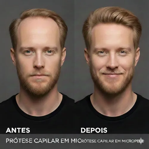 Prótese Capilar Importada em nó Cabelo Humano