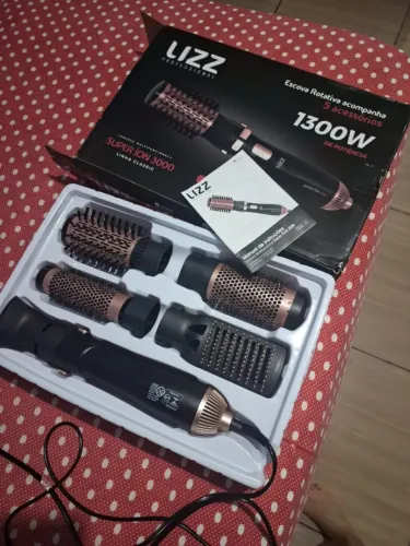 Escova Lizz Pro Super Íon 3000 Multifuncional 1300W 220 Volts