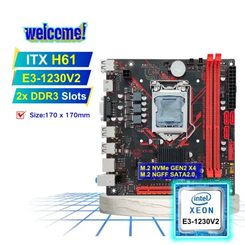 Kit xeon e3 1230 v2 8gb ram e placa mãe. Ótimo estado para escritório e jogos leves