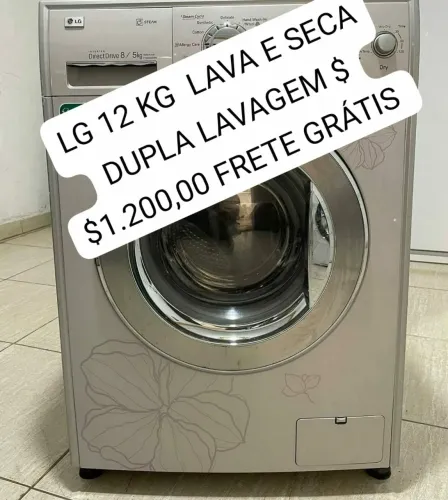 MAQUINA LG LAVA E SECA 12 KG $$$1350,00
