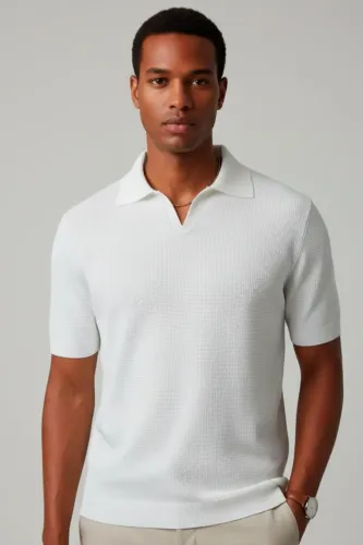 POLO TRICOT V TEXTURA OLD MONEY TRADIZIONE - PMG
