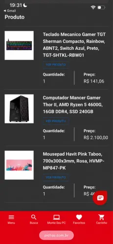 pc gamer pichau