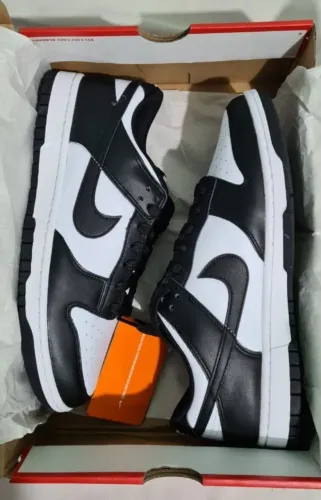 Tenis Nike Dunk Low Panda Black White Preto Branco 44