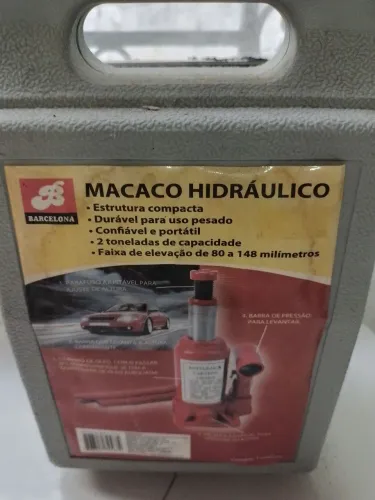 Macaco hidráulico novo na caixa estrutura p 2 toneladas