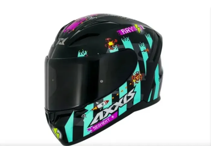 Capacete Axxis Segment Apolo Ray B7 Azul Premium