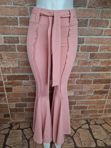 calça rosa flare S club P
